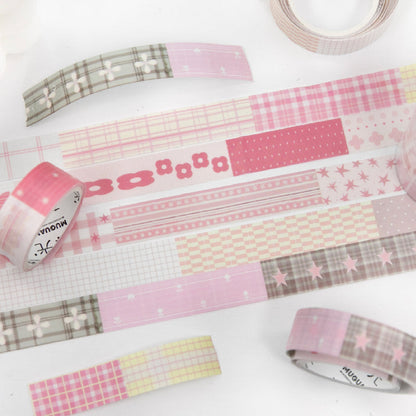 Fabric Fragment Series Washi Tape Set for journaling, scrapbooking and collage