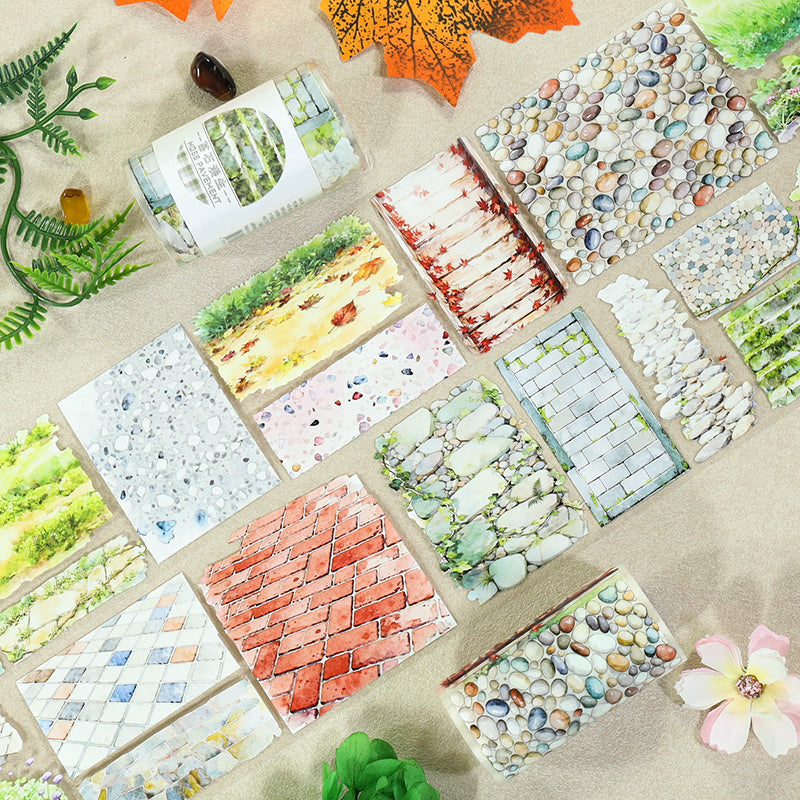 Stones Sprawl PET Tape for journaling, scrapbooking and collage