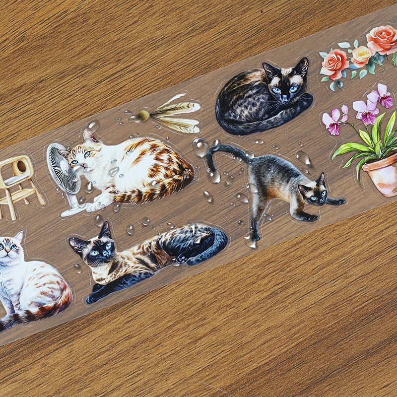 Xiao mi playful Die Cutting Fog PET Tape Set for journaling, scrapbooking and collage