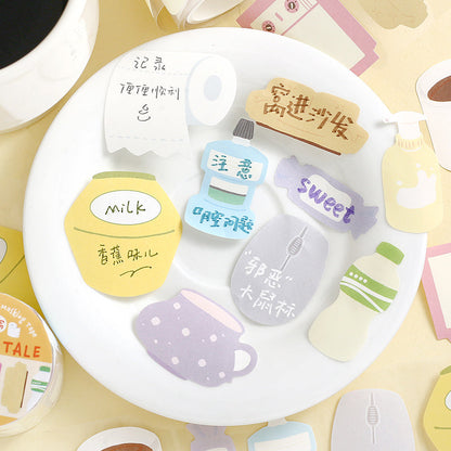 Doudoudi Life Diary Series Die Cutting Writing Paper Tape for journaling, scrapbooking and collage