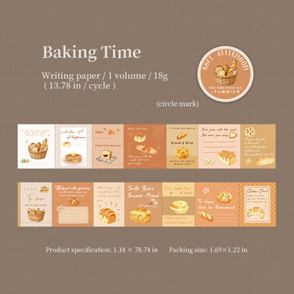 Soft Afternoon Series Die Cutting Writing Paper Tape