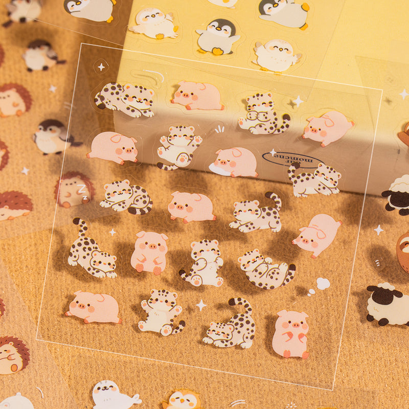 Furry Files Series Sticker Book featuring book designs for journaling, scrapbooking and collage