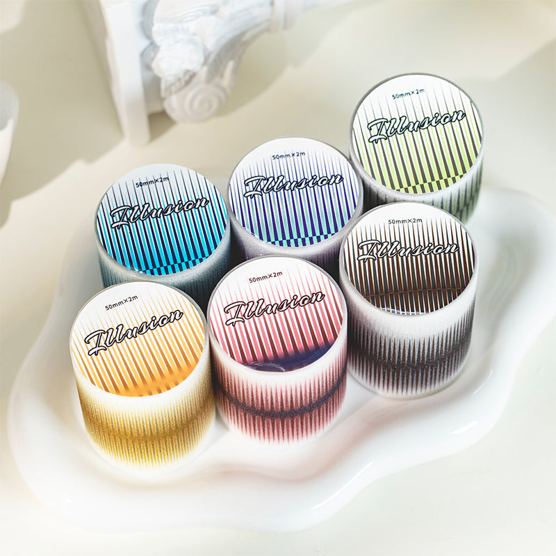 Illusion Series Flash PET Tape for journaling, scrapbooking and collage