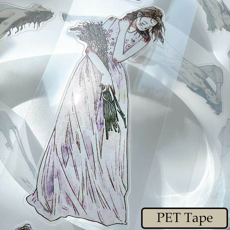 5cm*333cm Spring Wind Die Cutting Washi/PET/Fog PET Tape