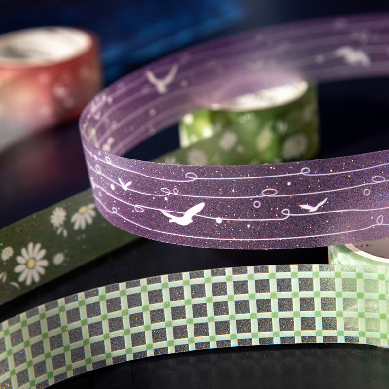 Illusion Dream Series Flash PET Tape featuring dream designs for journaling, scrapbooking and collage
