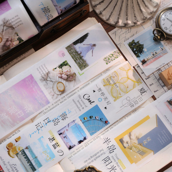 6cm*100cm Regarding Summer Die Cutting Washi/Fog PET Tape