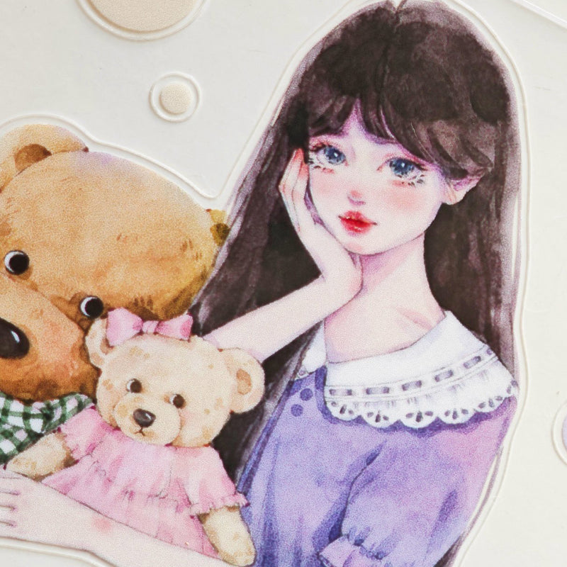 6.5cm*100cm Gorgeous charming Die Cutting Washi/PET Tape for journaling, scrapbooking and collage