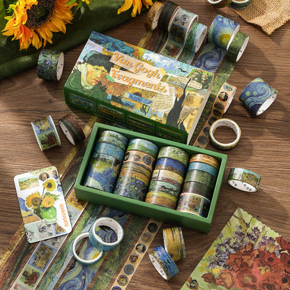 Van Gogh Fragment Series Washi Tape Set for journaling, scrapbooking and collage