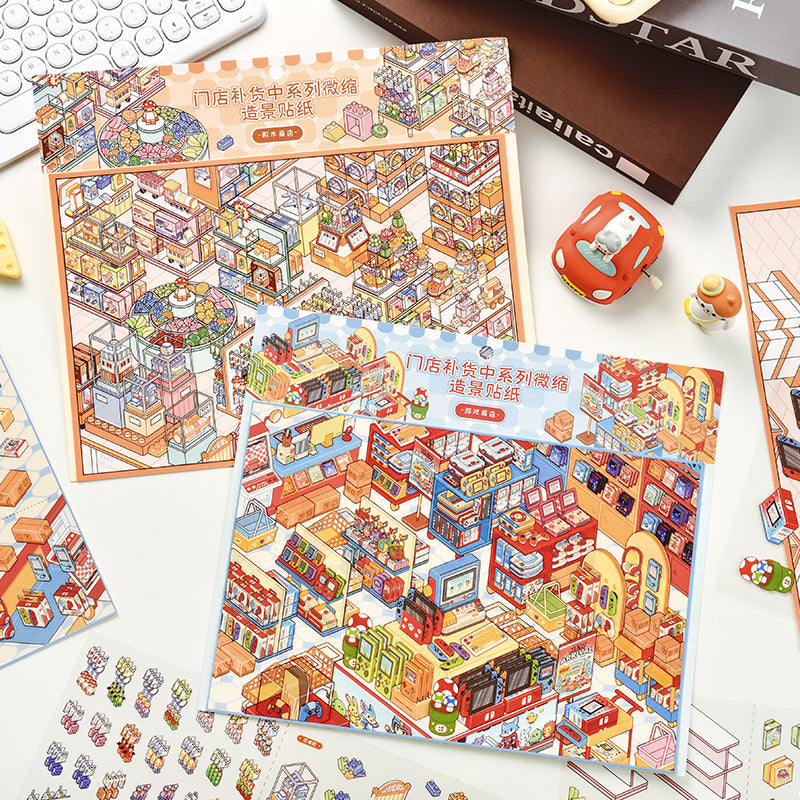 Store Replenishment Series 3D Sticker for journaling, scrapbooking and collage