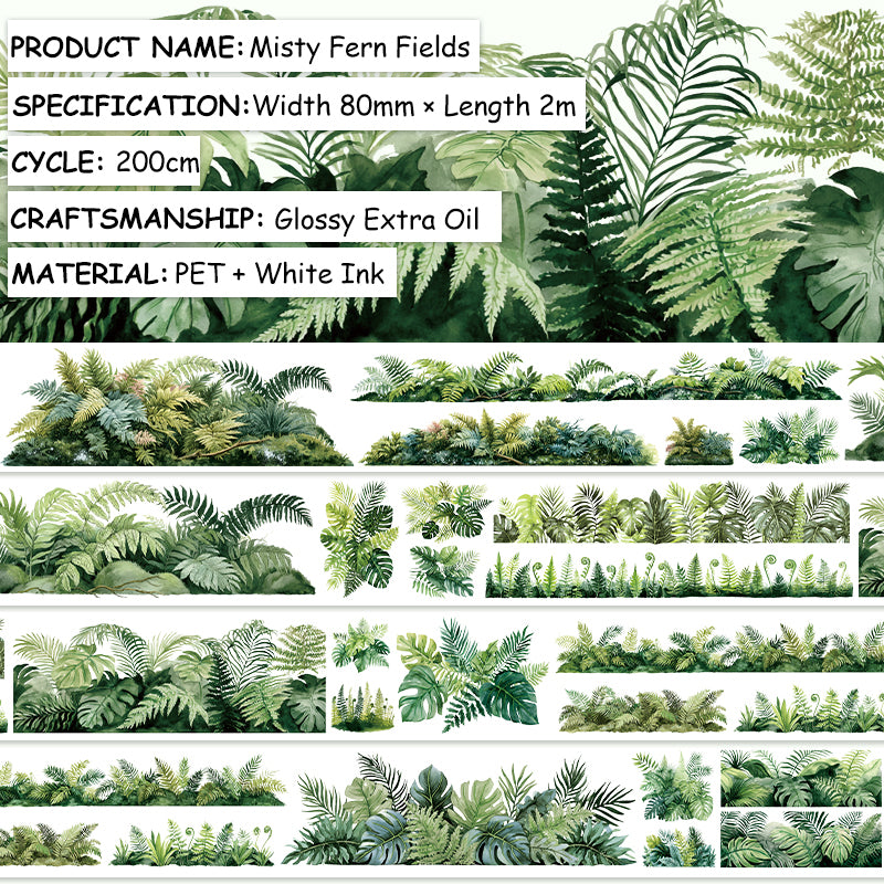 Misty Fern Fields PET Tape
