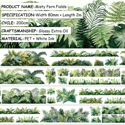 Misty Fern Fields PET Tape