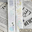 Whole Roll 5cm*6m Blending Watercolor Cloud Die Cutting Washi/PET Tape