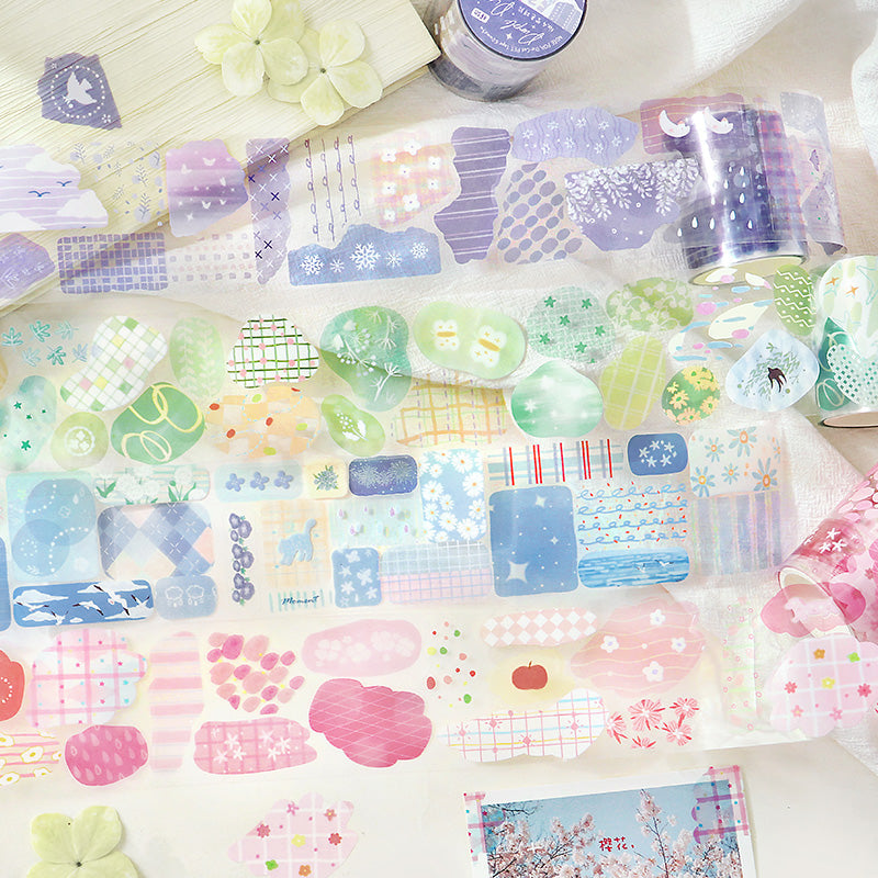 Collage Inspiration Library Series Die Cutting PET Tape for journaling, scrapbooking and collage
