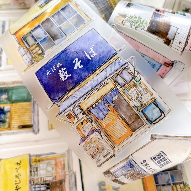 7cm*166cm Little House Die Cutting Washi/PET/Fog PET Tape