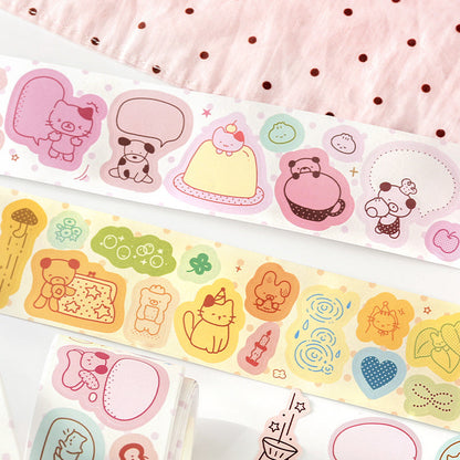 Graffiti Dot Series Die Cutting Writing Paper Tape