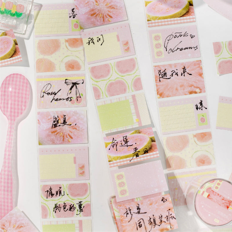 Sustained Dopamine Series Die Cutting Flash Sand Coated Paper Tape for journaling, scrapbooking and collage