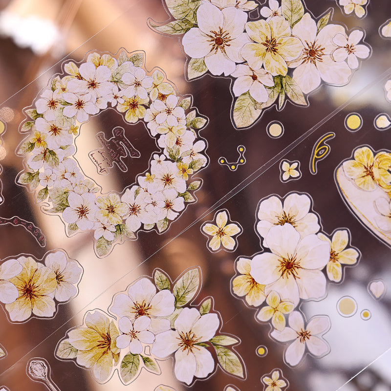 The flower in the cup Die-Cutting Washi Tape - Sample 150cm