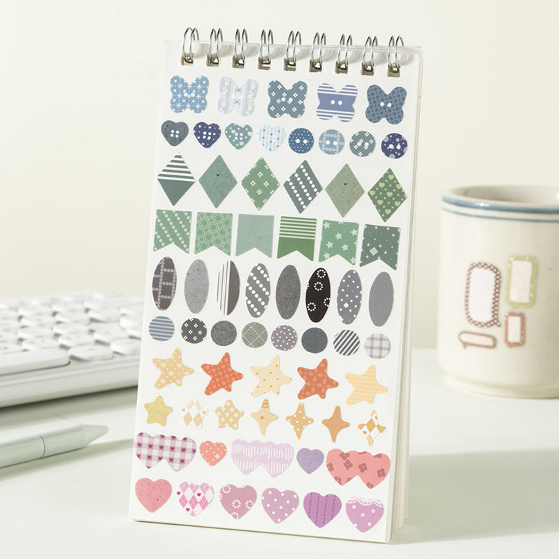 Glimmering Moments Series Die Cutting Self-adhesive Tape for journaling, scrapbooking and collage