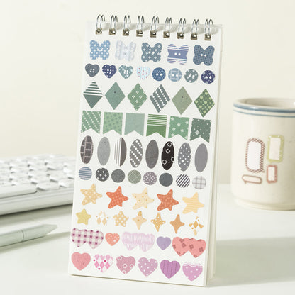 Glimmering Moments Series Die Cutting Self-adhesive Tape for journaling, scrapbooking and collage