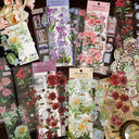 Floral Letter Sticker Sheet – Aesthetic Alphabet Journaling & Scrapbook Sticker