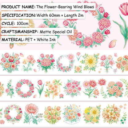 Flower Bearing Wind Blows Fog PET Tape