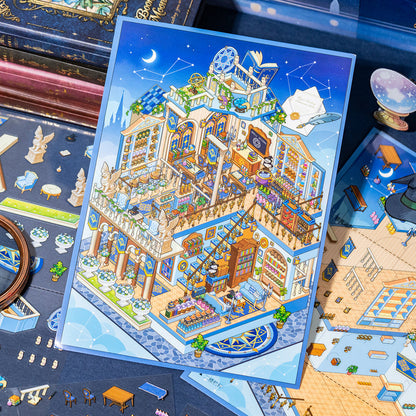 Magic Academy Series 3D Sticker for journaling, scrapbooking and collage