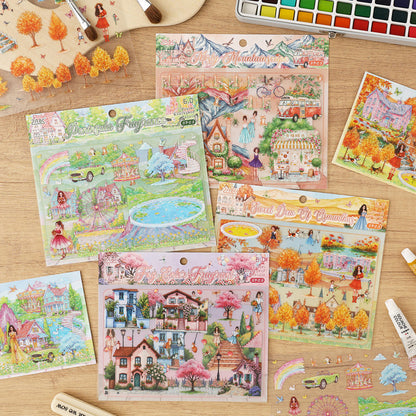 Flower Garden Tour Sticker Book