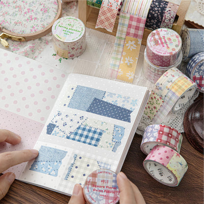 Patchwork Garden Series Flash Washi/Sulfuric Acid Paper Tape featuring garden designs for journaling, scrapbooking and collage