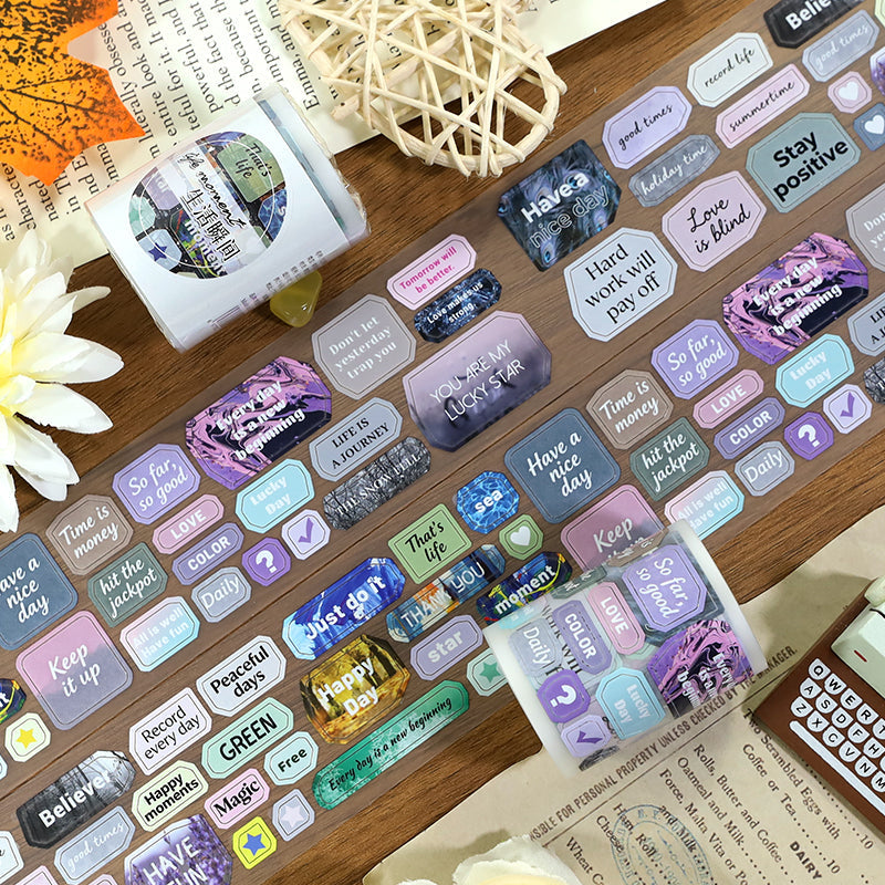 Moments of Life Die Cutting Fog PET Tape for journaling, scrapbooking and collage