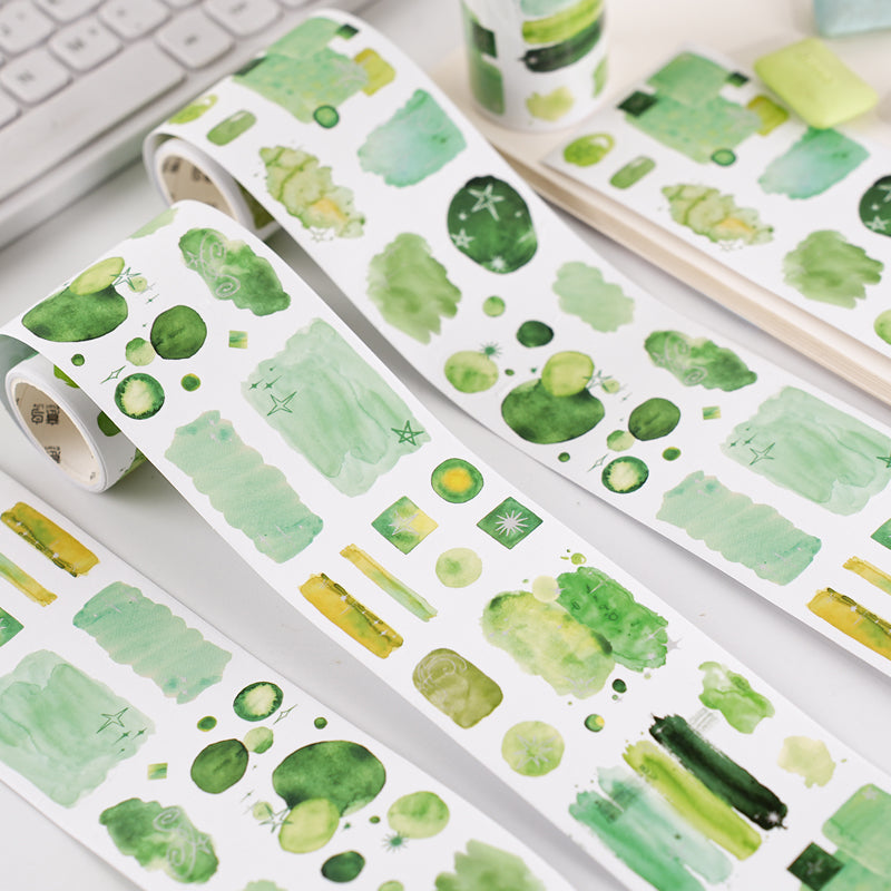 Dyeing Collection Series Die Cutting Washi Tape for journaling, scrapbooking and collage