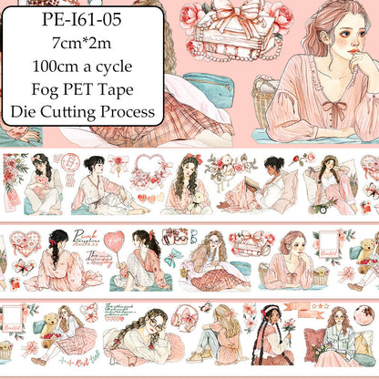 Sleepiness Moment Die Cutting Fog PET Tape for journaling, scrapbooking and collage