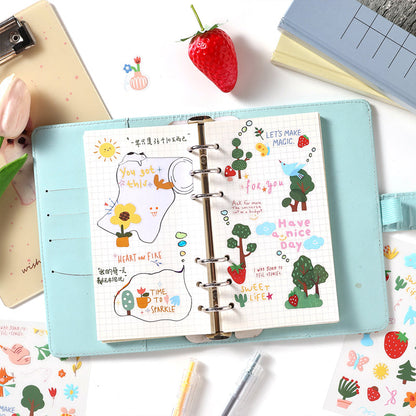 Cloud Travel Series Sticker featuring cloud designs for journaling, scrapbooking and collage