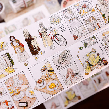 Whole Roll 5.5cm*5m Grid Notes Die Cutting Washi/PET/Fog PET Tape for journaling, scrapbooking and collage