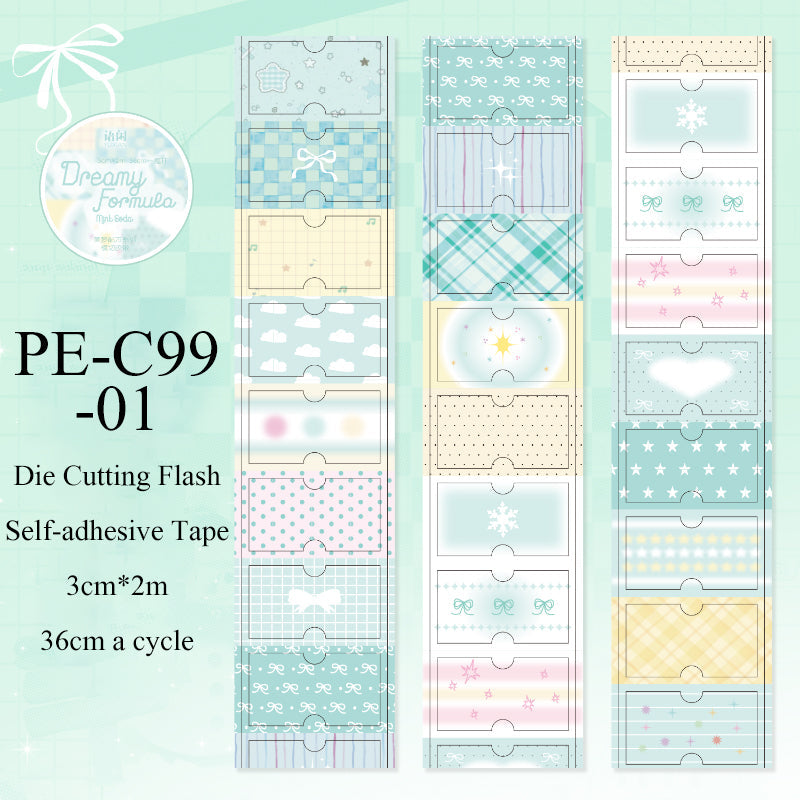 Dream Recipe Series Die Cutting Flash Self-adhesive Tape