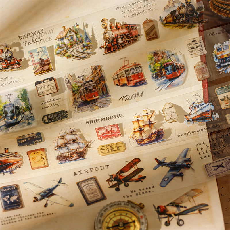 Era's Journey Series Die Cutting PET Tape for journaling, scrapbooking and collage