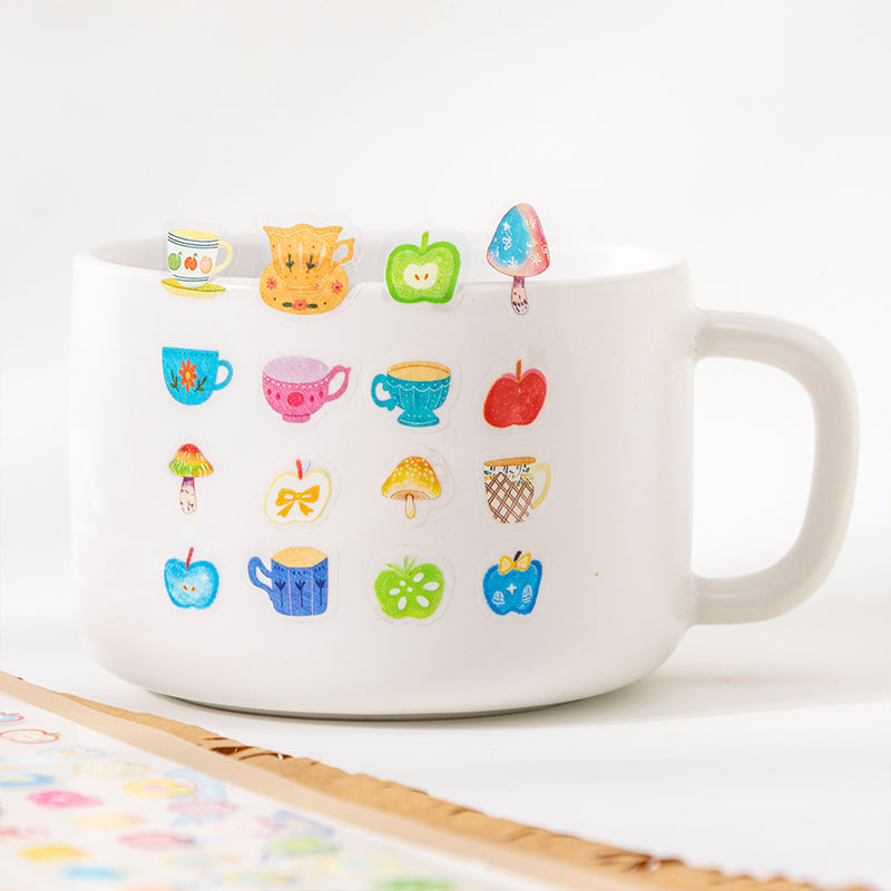 Colorful Little Things Series Die Cutting PET Tape featuring color designs for journaling, scrapbooking and collage