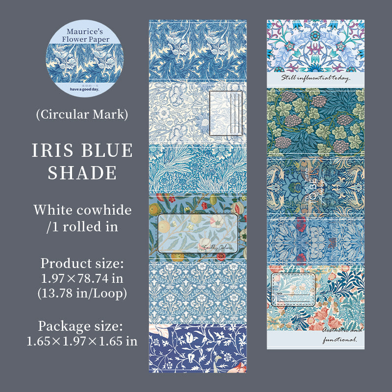 Maurice's flower paper Series Die Cutting White Kraft Paper Tape