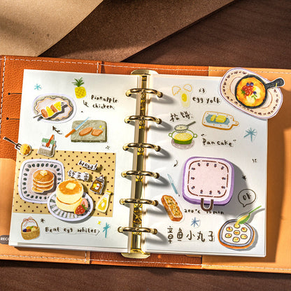 Floral Small Frame Series Die Cutting Writing Tape featuring floral designs for journaling, scrapbooking and collage