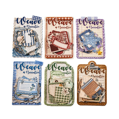 Weaving Narrative Series Sticker for journaling, scrapbooking and collage