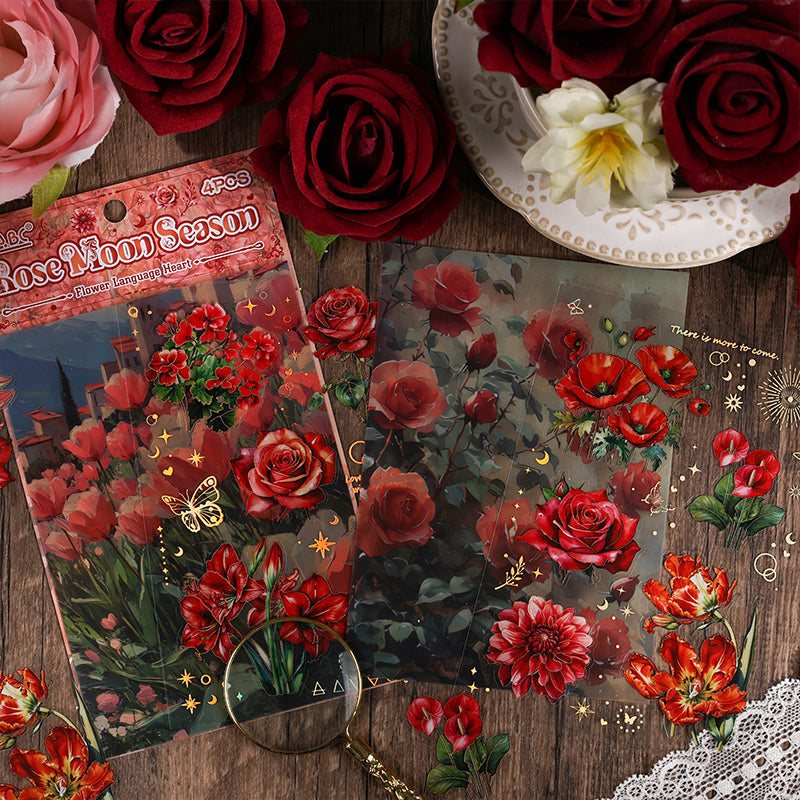 Flower language heart Sticker