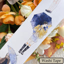 Whole Roll 6cm*10m It's raining Die Cutting Washi/PET/Fog PET Tape