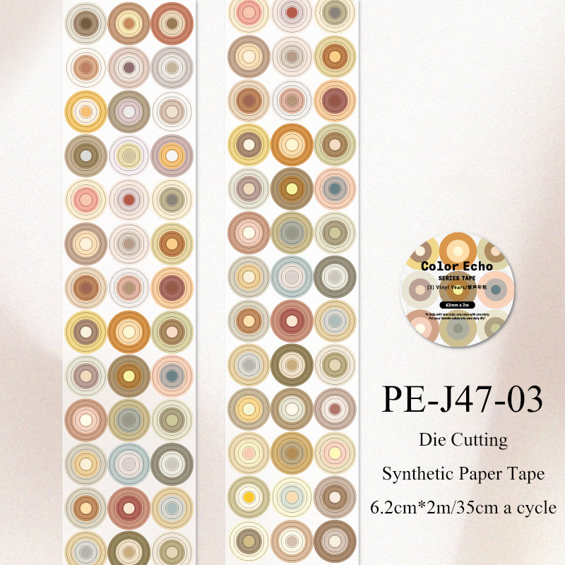Color Echo Series Die Cutting Synthetic Paper Tape