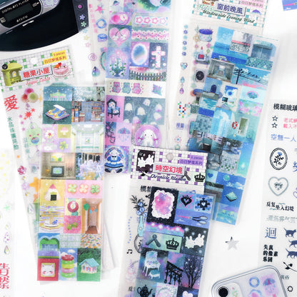 Daydreaming Series Sticker featuring dream designs for journaling, scrapbooking and collage