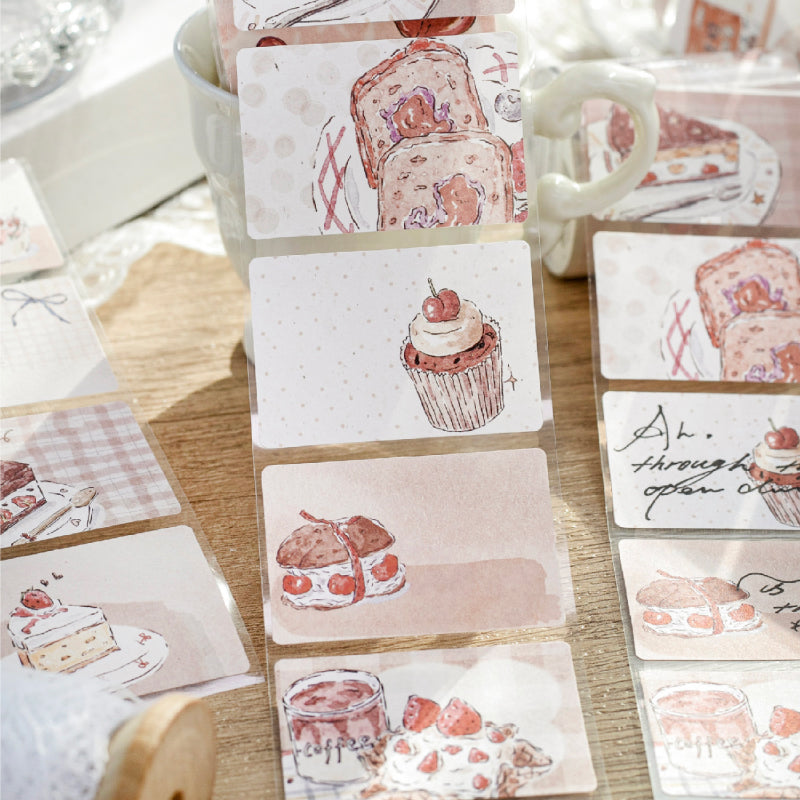 Young Girl Time Series Die Cutting White Kraft Paper Tape
