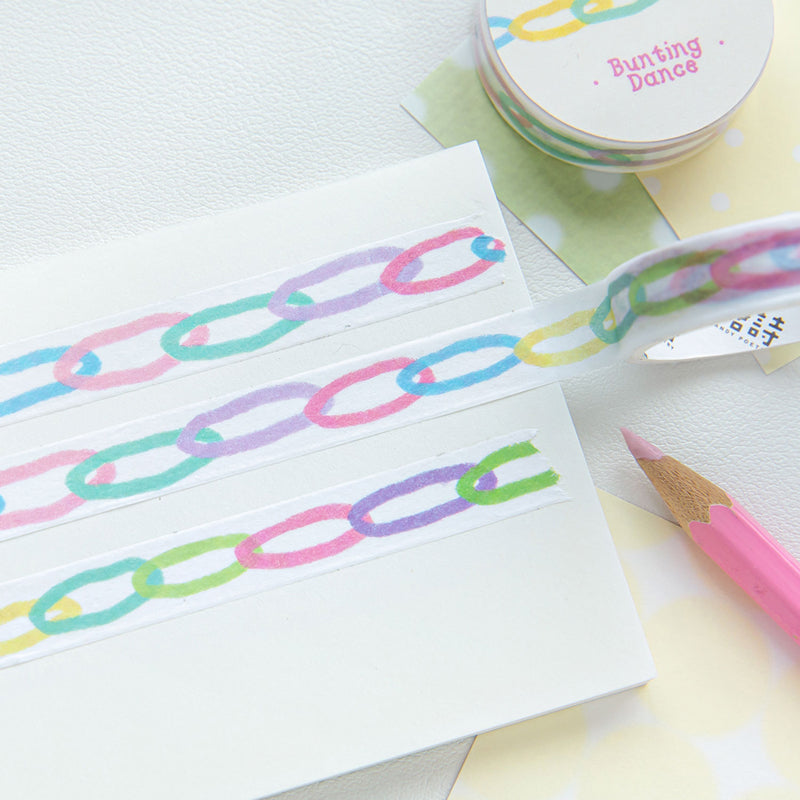 Colorful Candy Notes Series Washi Tape featuring color designs for journaling, scrapbooking and collage