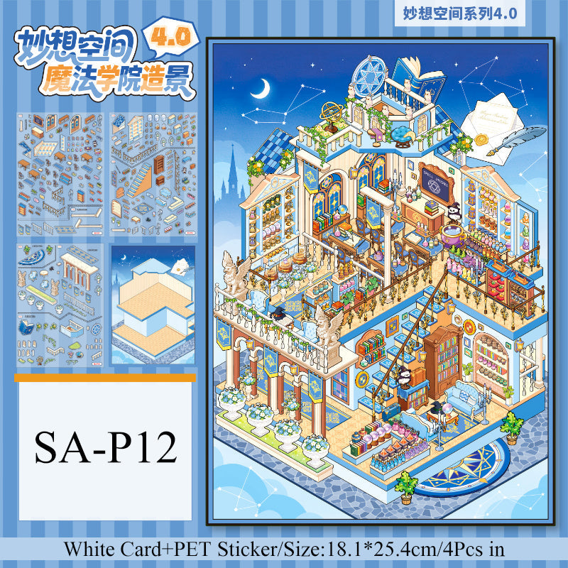 Magic Academy Series 3D Sticker for journaling, scrapbooking and collage