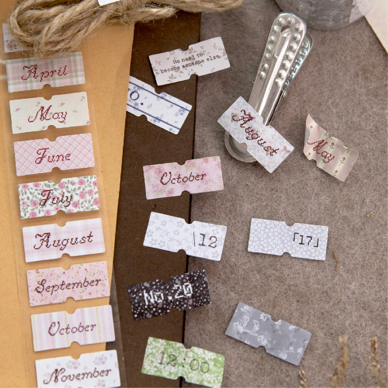 Picnic Day Memorandum Series Die Cutting Writing Paper Tape for journaling, scrapbooking and collage