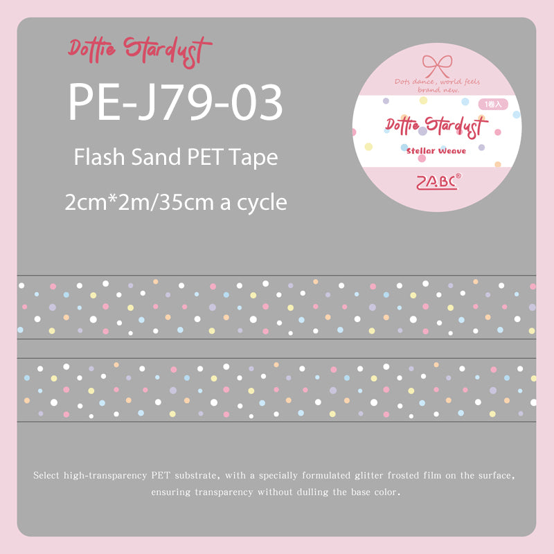 Star Fragment Series Flash Sand PET Tape