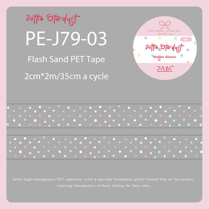 Star Fragment Series Flash Sand PET Tape