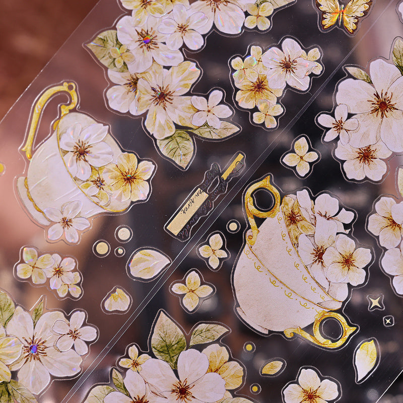 The flower in the cup Die-Cutting Washi Tape - Sample 150cm